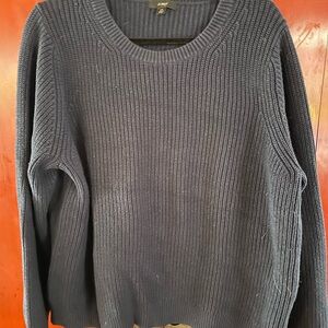 J. Crew Classic Navy Crew Neck Sweater